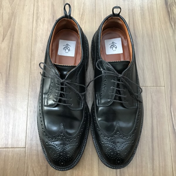 Alden collection|23275（ロングウイングチップ／ブラックコードバン）