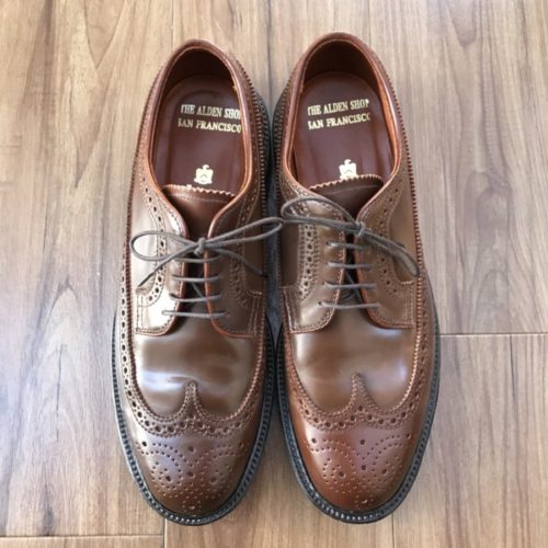 Alden collection|9750（ロングウイングチップ／ラベロコードバン 