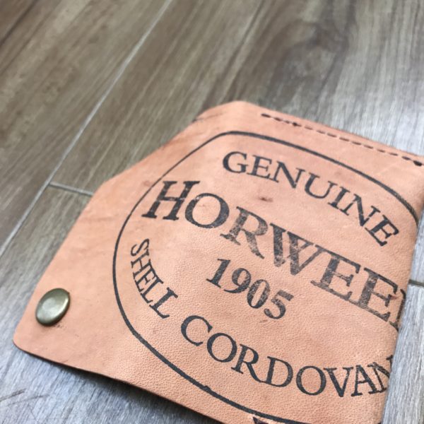 ホーウィンスタンプを超贅沢に使ったAshland Leatherカードケース 
