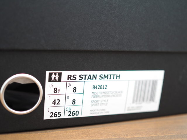 adidas by RAF SIMONSのスタンスミスの基本情報